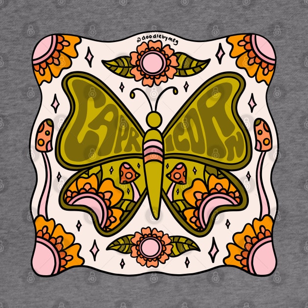 Capricorn Butterfly by Doodle by Meg